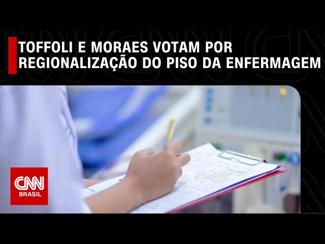 Toffoli e Moraes votam por regionalização do piso da enfermagem | LIVE CNN