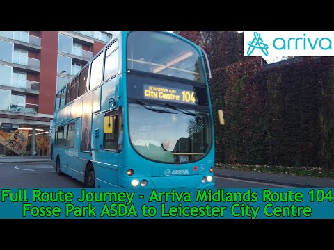 FULL ROUTE JOURNEY - Arriva Midlands Route 104 - Fosse Park to Leicester l 4777 YJ56 KFL