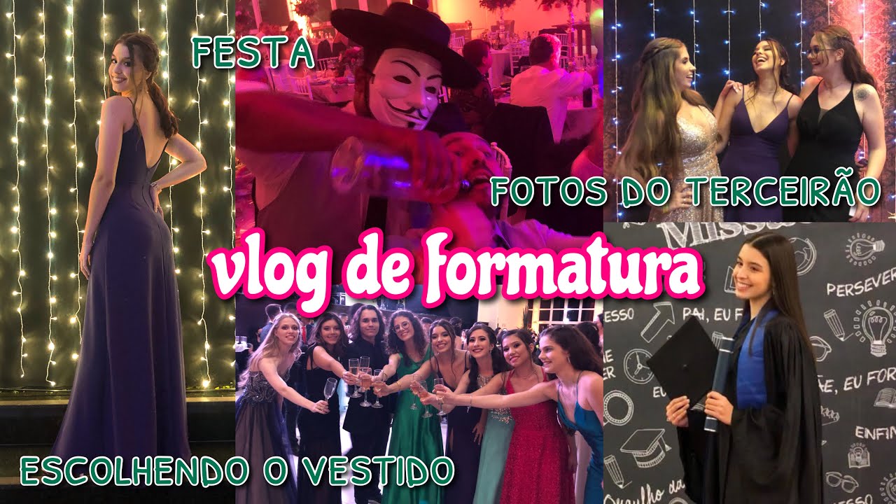 vlog de formatura terceirão // escolhendo vestido, fotos e a festa! 🎉🎓