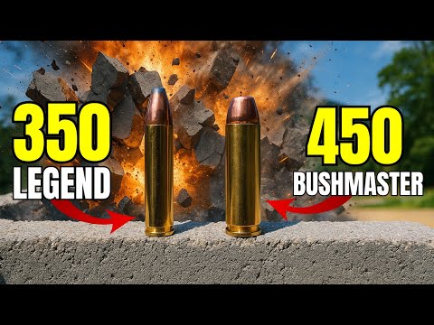 350 Legend vs 450 Bushmaster: HUGE DIFFERENCE on Concrete