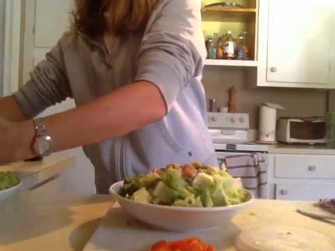 HEARTY TACO SALAD- Low Fat Raw Vegan