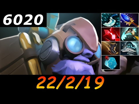 Dota 2 Tinker 6020 MMR 22/2/19 (Kills/Deaths/Assists) Ranked Full Gameplay