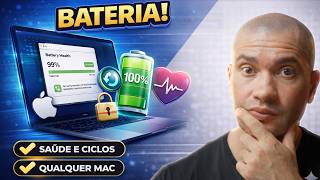 Como VER OS CICLOS DA BATERIA E SAÚDE da BATERIA no MacBook (Qualquer MacOS)