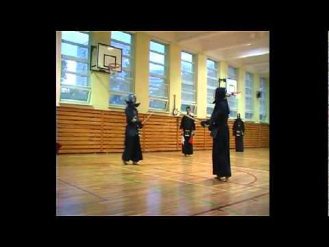 Warsaw Kendo League May 2012 - Lipiński (aka) vs. Błońska (Shiro)