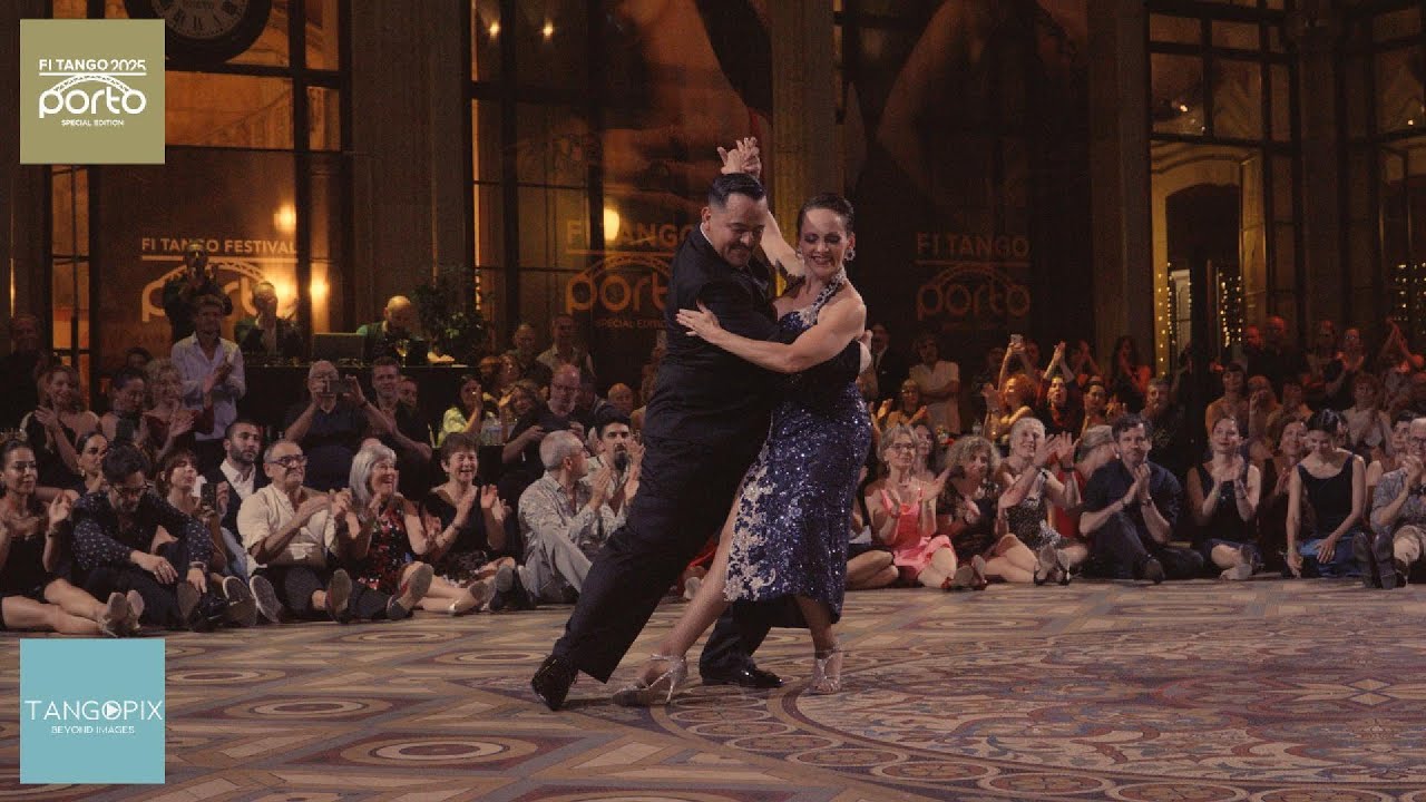 Video thumbnail for FI TANGO 2025 PORTO - Sabrina Velíz & Alejandro Lencina dance Ricardo Tanturi - Comparsa Criolla