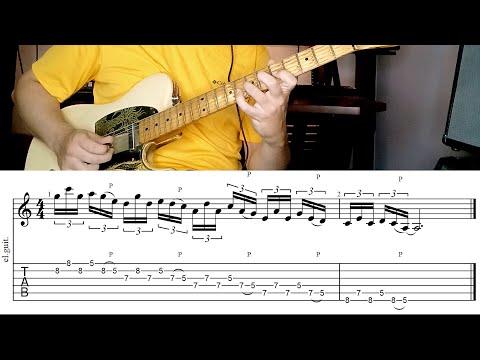 Hybrid Picking Lesson 1 - A Simple Pentatonic Lick - Andrea Balestra