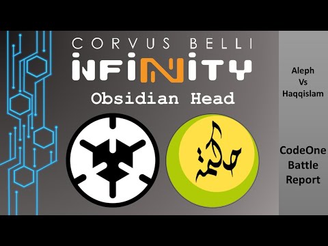Fast Panda Gaming: Code One Infinity battle report, Dire Foes - Obsidian Head (Aleph vs. Haqqislam)