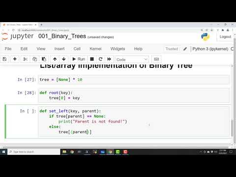 Ep002 Python Binary Tree Array Representation Of Trees