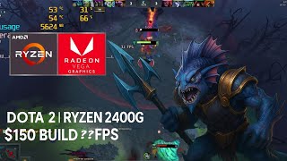 Dota 2 on Ryzen 5 2400G | Low Settings 720p Benchmark