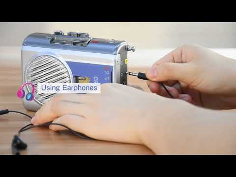 Gracioso CR 318 Cassette Player Walkman Record MIC AM FM Radio and Voice to Tape Operation Guide