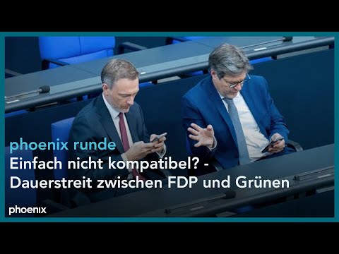 phoenixRunde: Einfach nicht kompatibel? - Dauerstreit zwischen FDP und Grünen