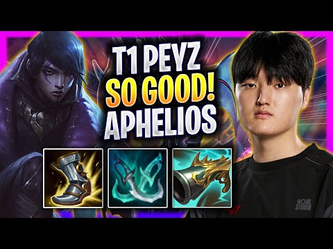 T1 PEYZ IS SO GOOD WITH APHELIOS! - T1 Peyz Plays Aphelios ADC vs Jinx!