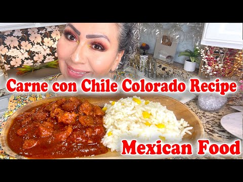Carne con Chile Colorado Recipe | Authentic Mexican Red Sauce