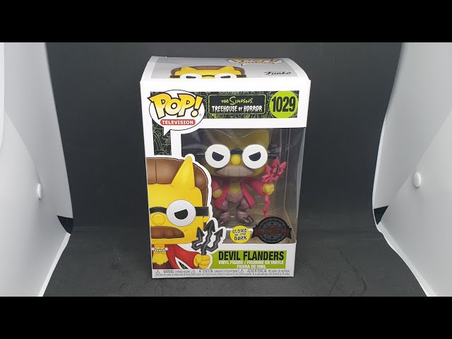 Vídeo relacionado con Funko Treehouse of Horror S2 + Protector: The Simpsons Cartoon Pop! Figura de vinilo de animación (incluye estuche protector de caja ToyBop) (Devil Flanders)