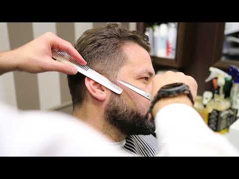 Marino Barber Shop  TUTORIAL TAGLIO CLASSICO PETTINE E FORBICE CON FINISH ONDULATO