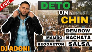 DETO UN CHIN VOL 5 🔥 Mezclando en vivo DJADONI 🎧 ( Dembow / Bachata / Salsa / Mambo / Reggaeton ) MQDEFAULT Thumbnail