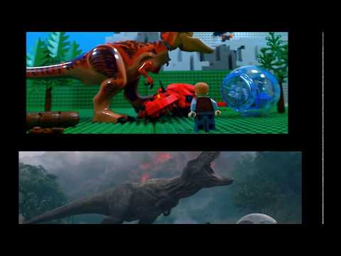 Jurassic world fallen kingdom in LEGO side by side version