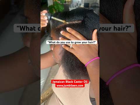 Using Jumbileen’s Jamaican Black Castor Oil to grow my hair