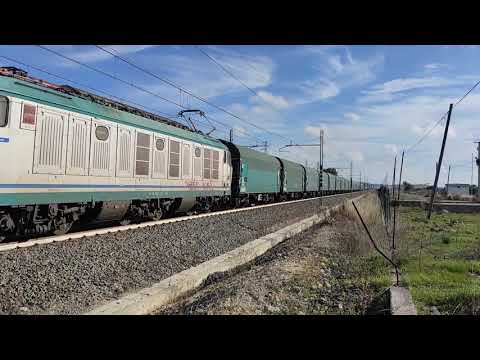 DOPPIA TRAZIONE DI E652 PER IL BELLAVISTA-MARCIANISE,IN TRANSITO