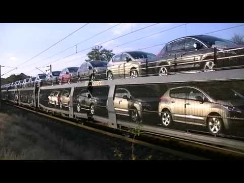 66205 EURO CARGO RAIL TRAIN PORTE AUTO GEFCO   23.10.2012.MP4