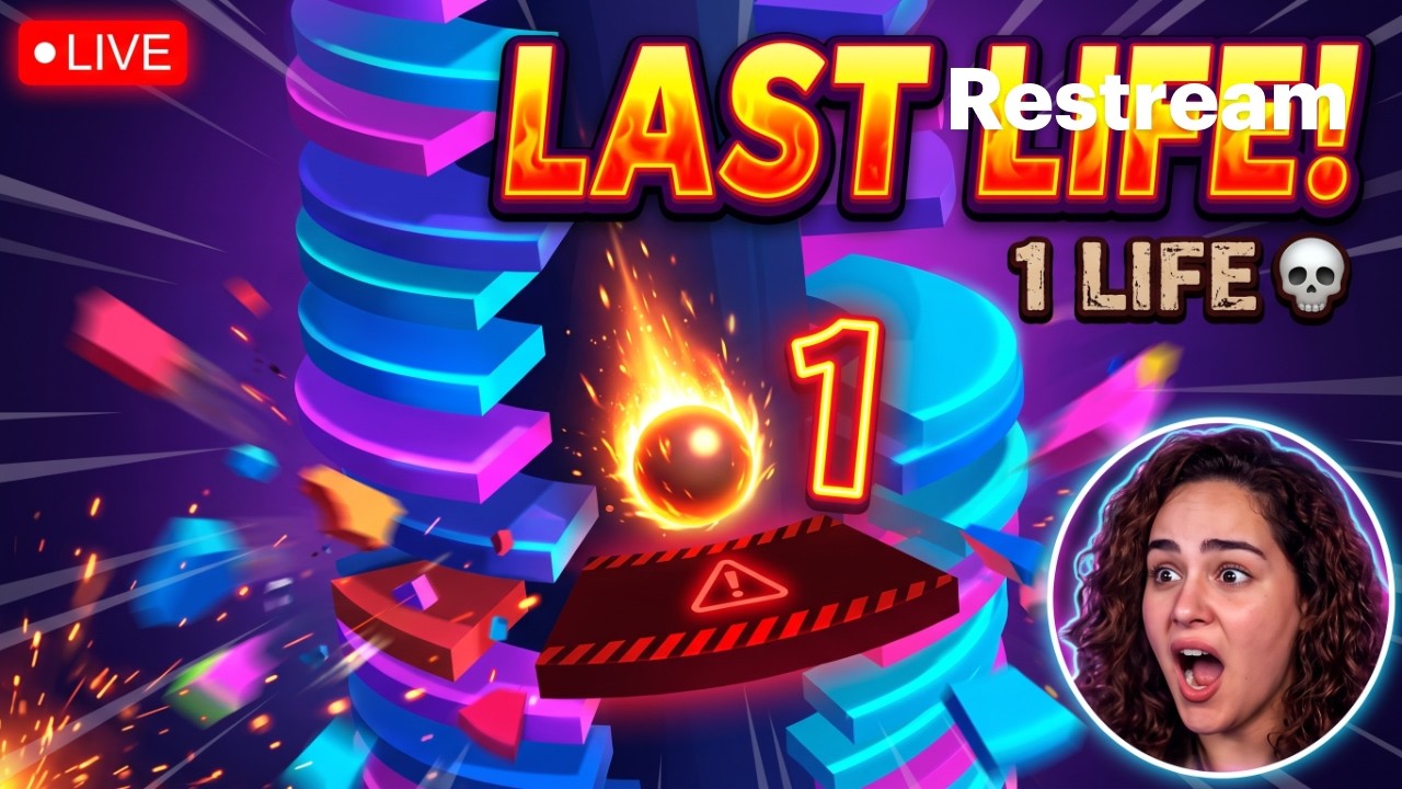 🔴 LIVE Stack Ball Challenge AND LAST LIFE Challenge 😱💀