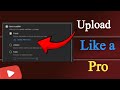 how to upload video on youtube