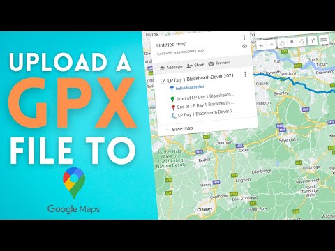 How to upload a GPX file to Google My Maps