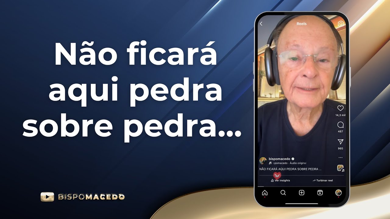 Não ficará aqui pedra sobre pedra... - Meditação Matinal 18/10/24