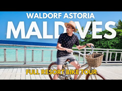 Waldorf Astoria Maldives Ithaafushi - Exploring by Bicycle - Ultimate Resort Bike Adventure 2024