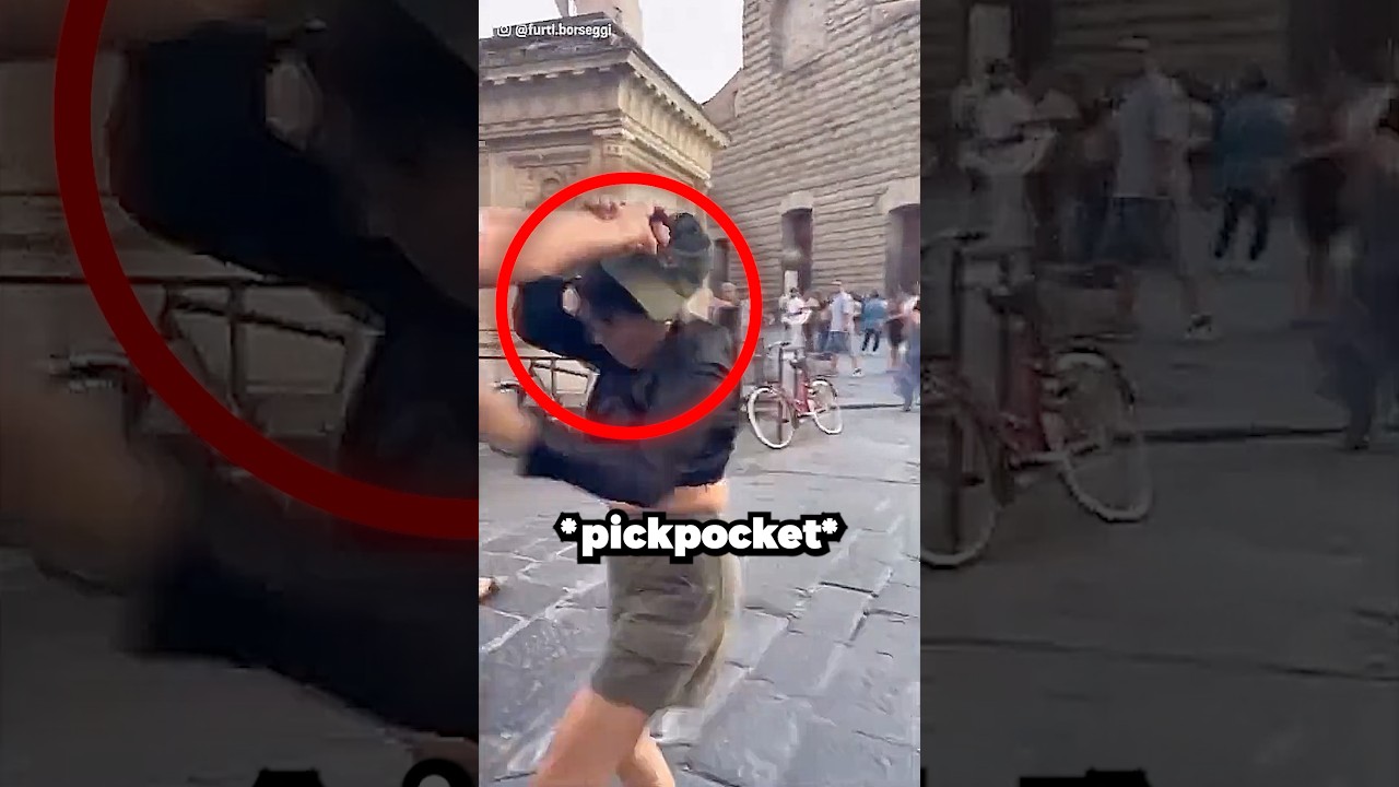 Pickpocket caught by American Tourist 📸