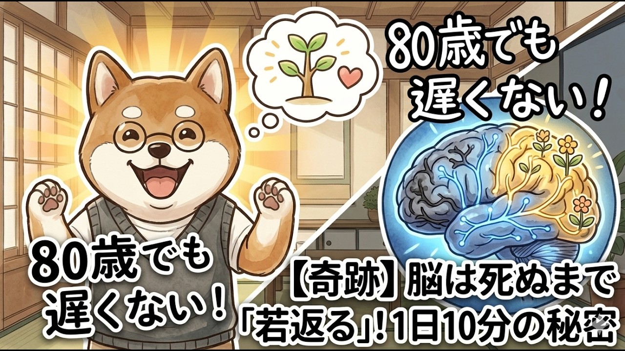 【実証済み】老けない人の共通点。たった10分の「これ」で脳が劇的に変わります