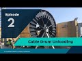 UNDERGROUND CABLE Cable Drum Unloading XLPE