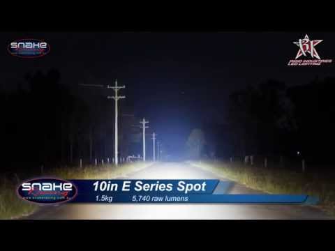 10" E Series LED SPOT Beam Pattern - Rigid Industries - Snake Racing