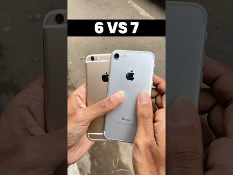 iPhone 6 Vs iPhone 7 || Design Comparison in 2025! #shorts