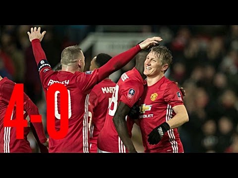 Manchester United 4-0 Wigan Athletic - Extended Highlights - FA Cup (R4)