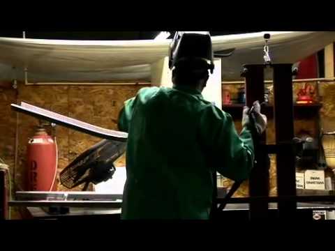 At the Emeco factory - making of the Heritage Chair