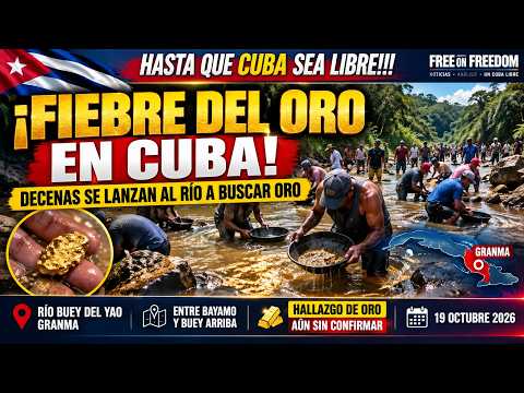 FIEBRE DEL ORO EN CUBA. RIO BUEY DEL YAO.  PROVINCIA GRANMA. #noticiascuba, #cubanoticias, #cuba,