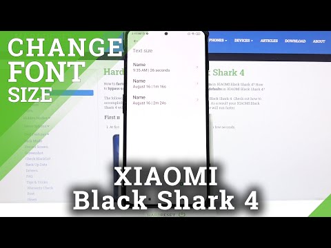 How to Change Font Size on XIAOMI Black Shark 4 - Adjust Font Size
