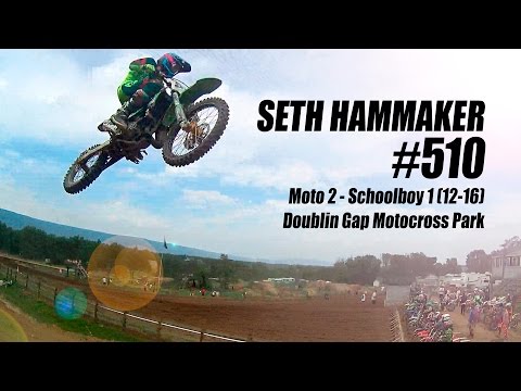 HELMET CAM: Seth Hammaker #510 at Doublin Gap Motocross Park