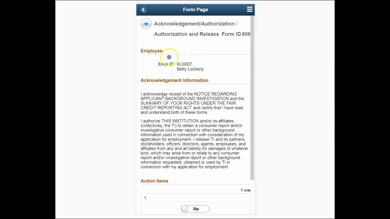 Fluid GT eForms for PeopleSoft: Authorization and Release eForm