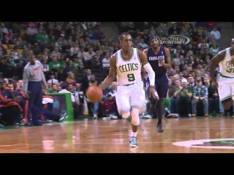 Avery Bradley Blocks Kemba Walker & Rajon Rondo Layup And1
