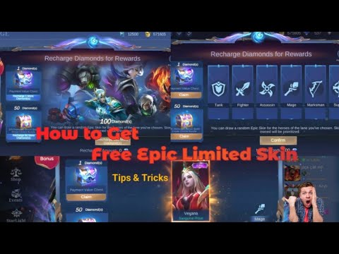 100 Diamonds Bonus Event | How to Get Epic Skin for Free in Mobile Legends Bang Bang