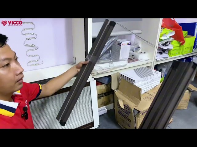 Rèm kiêm lưới chống bụi mịn cao cấp Hệ 32 LUX - 2 lớp