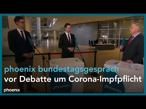 Corona-Impfpflicht: phoenix bundestagsgespräch mit Dirk Wiese (SPD) und Sepp Müller (CDU)