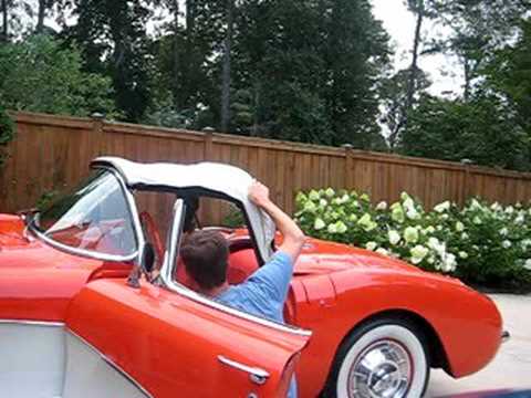 1957 Chevrolet Corvette Soft Top Working