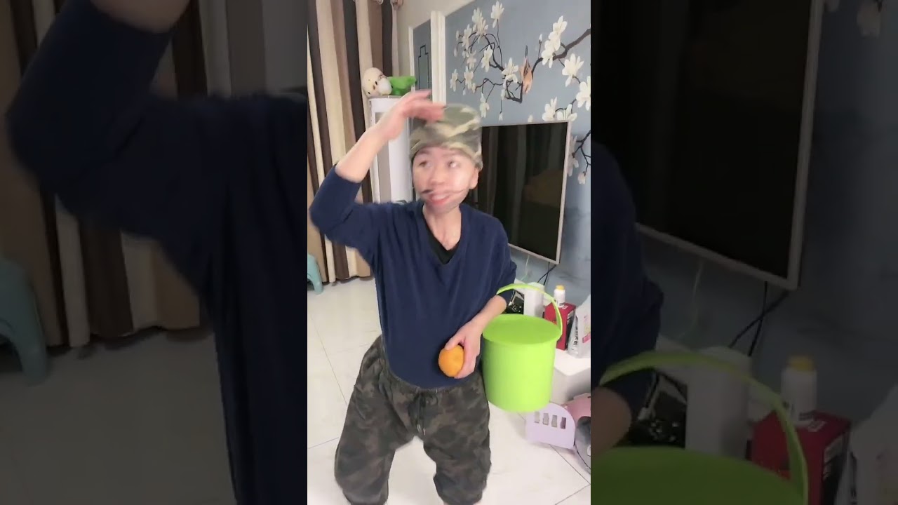 Seeing my bad mood, he had to crack a goofy act. It worked—I burst out laughing. #funny