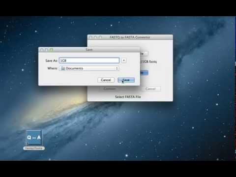 FASTQ to FASTA GUI Converter for Mac