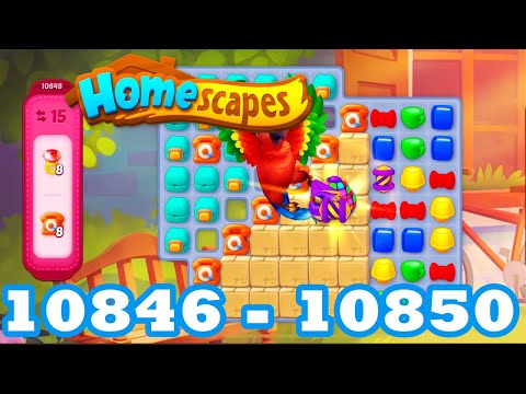 Homescapes Level 10846 - 10850 HD 3 - match puzzle Gameplay | android | IOS | 10847 | 10848 | 10849