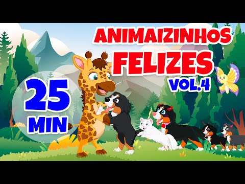 Animaizinhos Felizes Vol. 4 - Giramille 25 min | Desenho Animado Musical