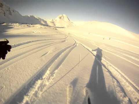 La Plagne off-piste fun January 2016 - third pitch of slope